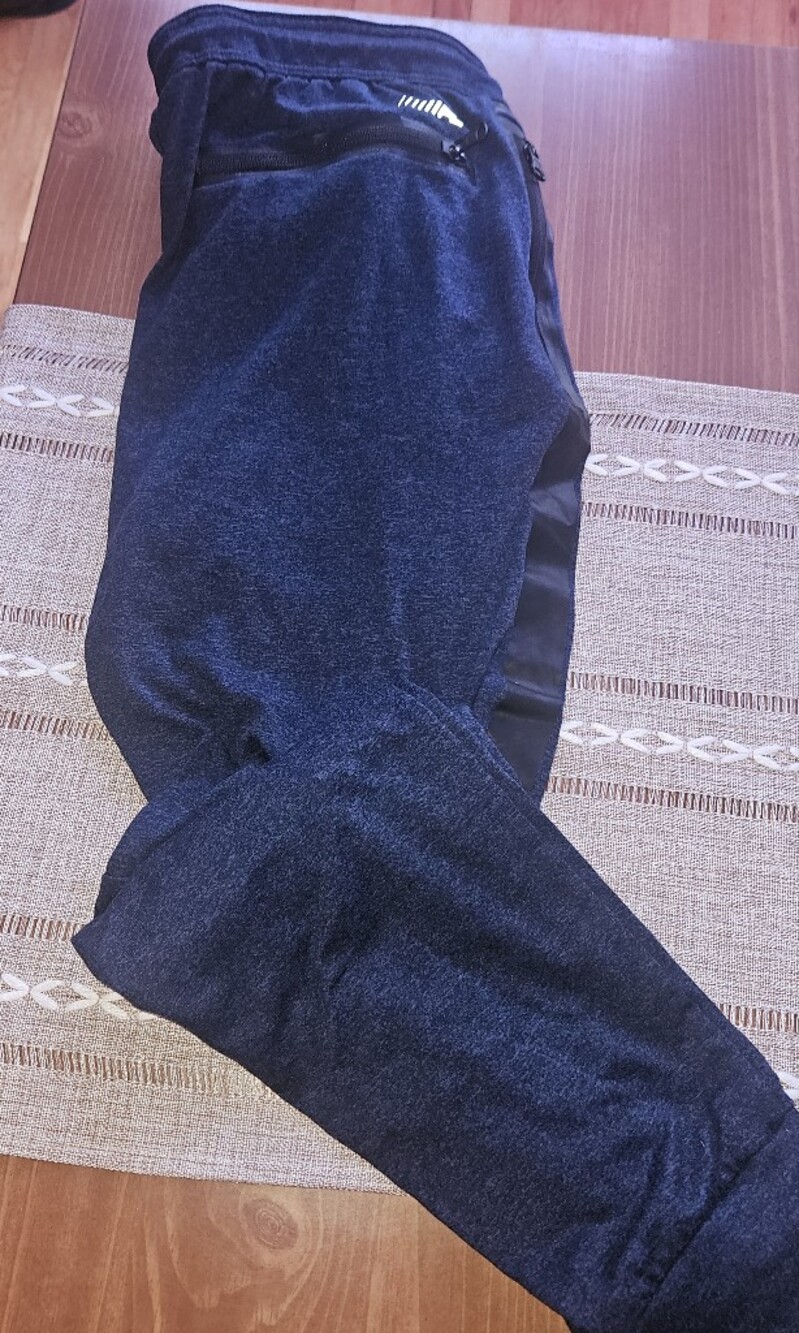 American Eagle Blue Tech Flex Fleece Joggers Size Medium